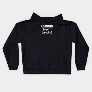 What level are you? Level 1 Kids Hoodie